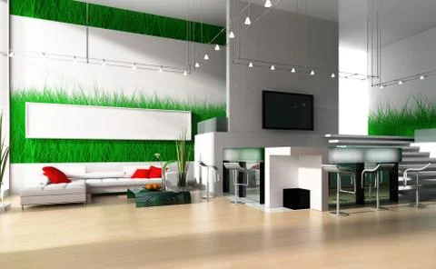 Reception in modern hotel Stock Illustration
