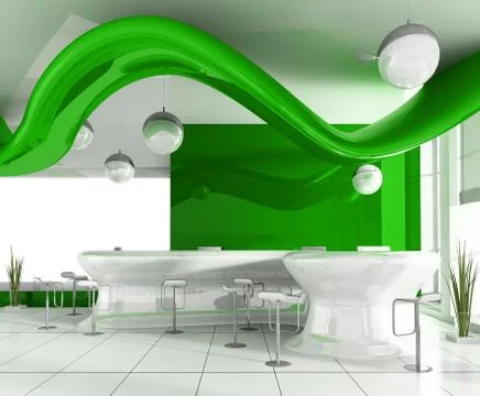 Reception in modern hotel Stock Illustration