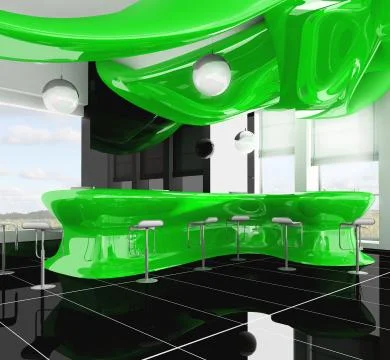 Reception in modern hotel Stock Illustration