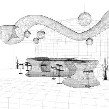 Reception in modern hotel Stock Illustration