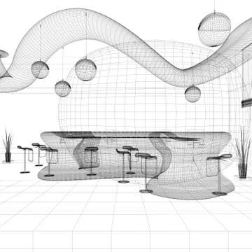 Reception in modern hotel Stock Illustration