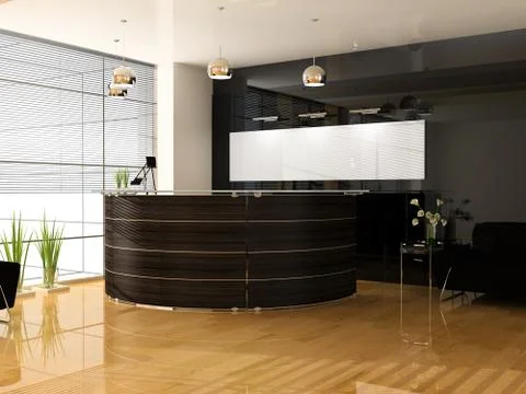 Reception in office Stock Illustration