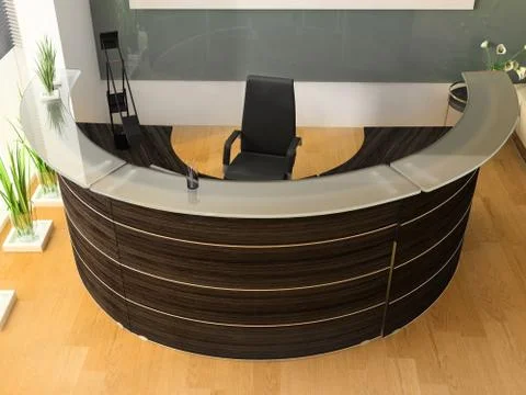 Reception in office Stock Illustration