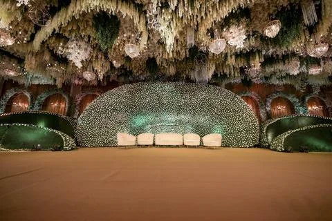 Reception Stage Decoration Fotos Stock