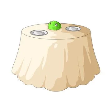 Reception table illustration Stock Illustration