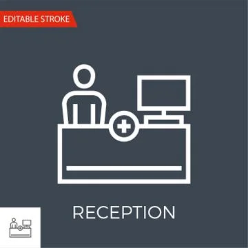 Reception Vector Icon Stock Illustration