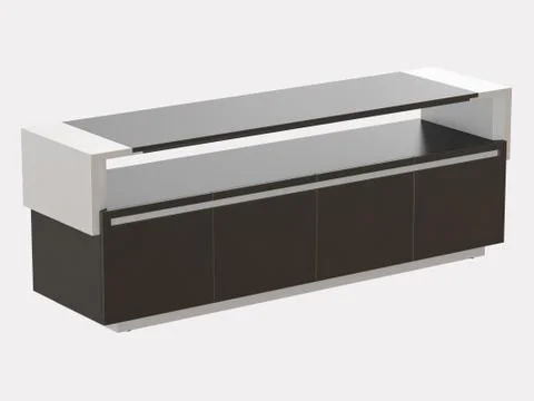 Reception on a white background 3d rendering Stock Illustration