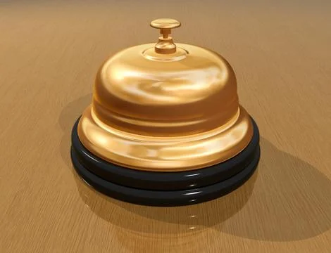 Receptionist bell Stock Illustration