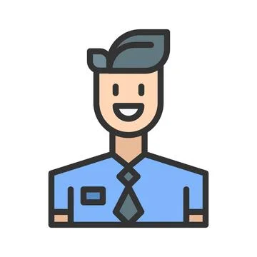 Receptionist Icon Image. Stock Illustration
