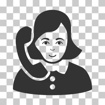 Receptionist Vector Icon Stock Illustration