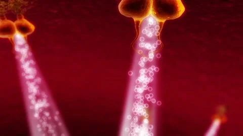 Receptors Attacking Cell Stock Footage 8638573