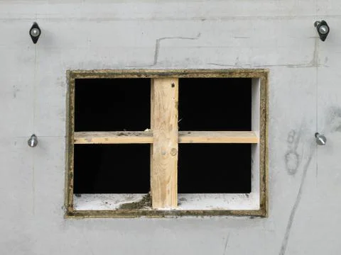 Recess for a cellar window Stock Photos