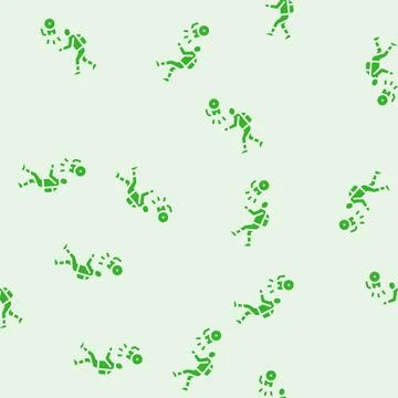 Recess time primary school glyph seamless pattern Stock Illustration