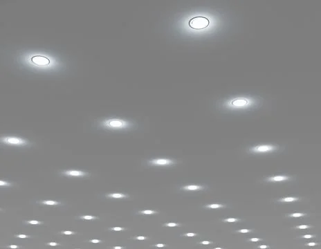 Recessed ceiling lights Stock Illustration