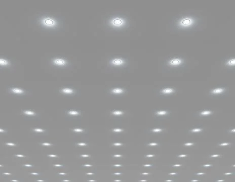 Recessed ceiling lights Stock Illustration