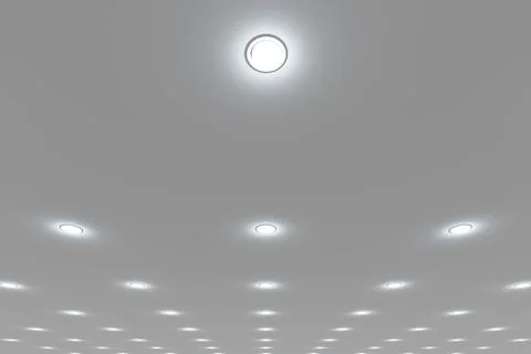 Recessed ceiling lights Stock Illustration