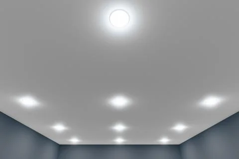 Recessed ceiling lights Stock Illustration