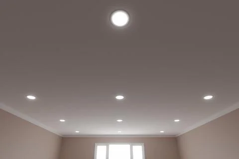 Recessed ceiling lights Stock Illustration