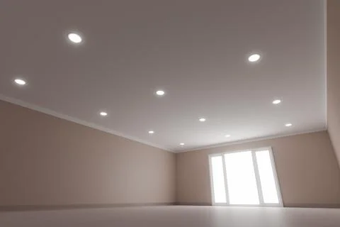 Recessed ceiling lights Stock Illustration