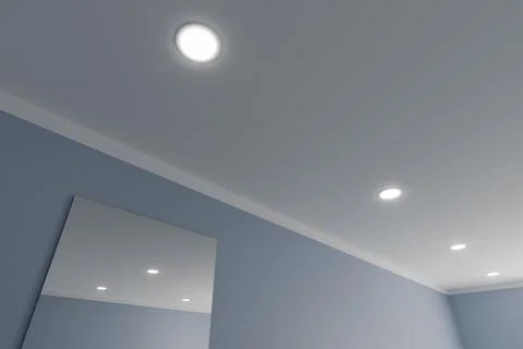 Recessed ceiling lights Stock Illustration