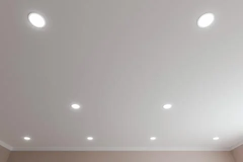 Recessed ceiling lights Stock Illustration