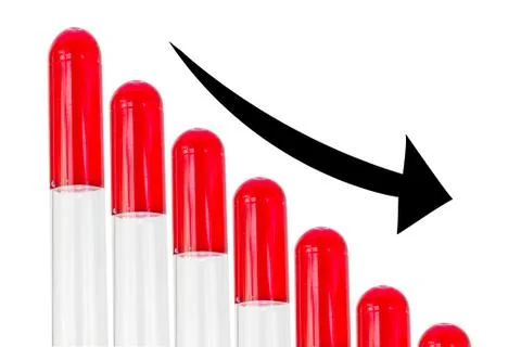 Recession chart Stock Photos