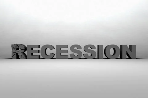 Recession Exploding NTSC Stockbeeldmateriaal 696564