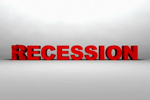 Recession Exploding NTSC Stockbeeldmateriaal 696572