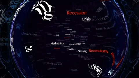 RECESSION Keywords Animation, Background, Loop Stock Footage 276388563