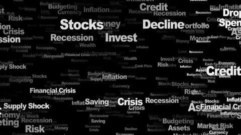 RECESSION Keywords Animation, Background, Loop 库存影片 308928374