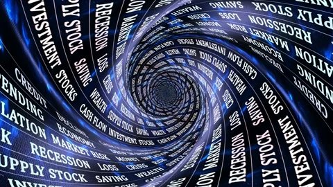 RECESSION Keywords Animation, Background, Loop 库存影片 317275459
