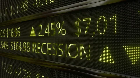 Recession light panel loop Stock Market. Business and marketing. Video stock 291278904