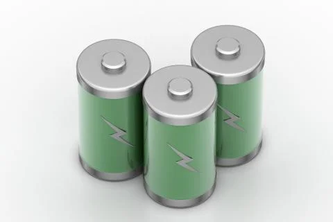 Rechargeable batteries Free Stock Illustration