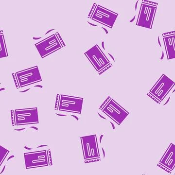 Rechargeable battery glyph seamless pattern Illustrazione stock