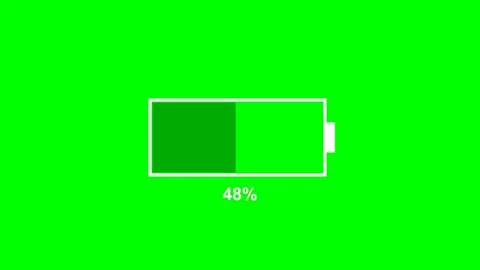Rechargeable Battery Graphic Animation From Zero To One Hundred Percent Video stock 336933780