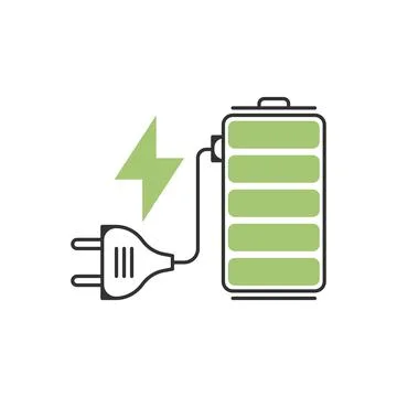 Rechargeable battery icon. Stock Illustration