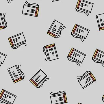 Rechargeable battery vector seamless pattern イラスト素材