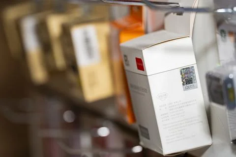 Rechargeable Camera Battery in Retail Packaging Stock Photos