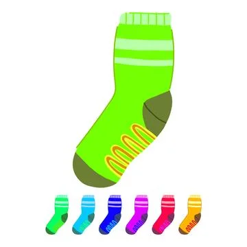 Rechargeable socks heated vector cartoon graphic Stock Illustration