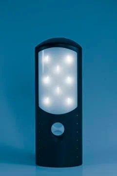 Rechargeable torch with led lights Stock Photos