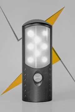 Rechargeable torch with led lights Stock Photos
