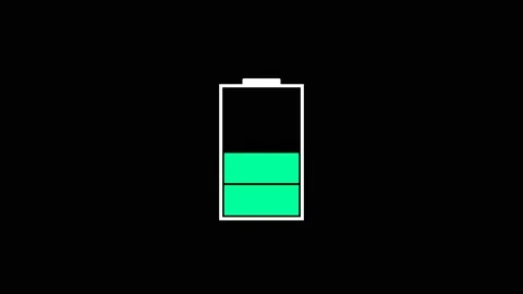 Recharging Battery Illustration From Empty To Full Stock Footage 202645965