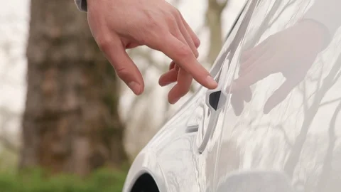 Recharging electric car Stock Footage 110799401
