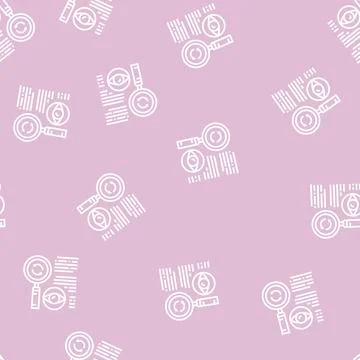 Recheck expert line seamless pattern Stock Illustration