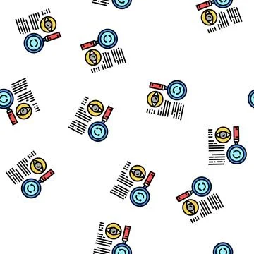 Recheck expert vector seamless pattern Illustrazione stock