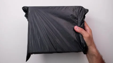 Recieve package from post service Stock Footage 244330852