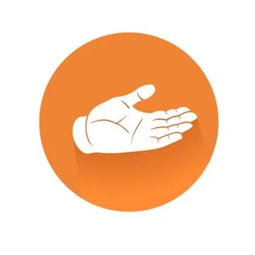 Recieving hand symbol Stock-Illustration