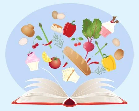 Recipe book Stock Illustration