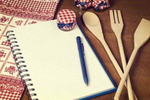Recipe book. Stock Photos