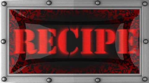 Recipe on led 動画素材 8732976